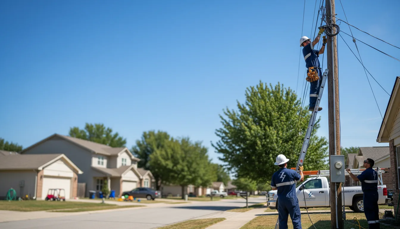 Residential electrician providing installation services in Stafford, OH